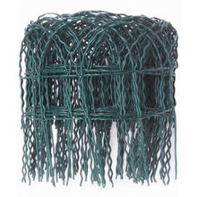 10m Length Green PVC Coated Steel Hoop Top Decorative Garden Border Fencing